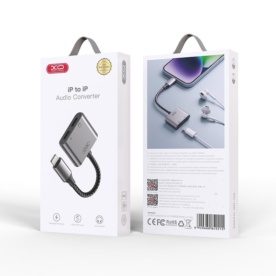 XO NB-R258A iPhone to iPhone Dual Audio Converter